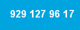 929 127 96 17 929 127 96 17